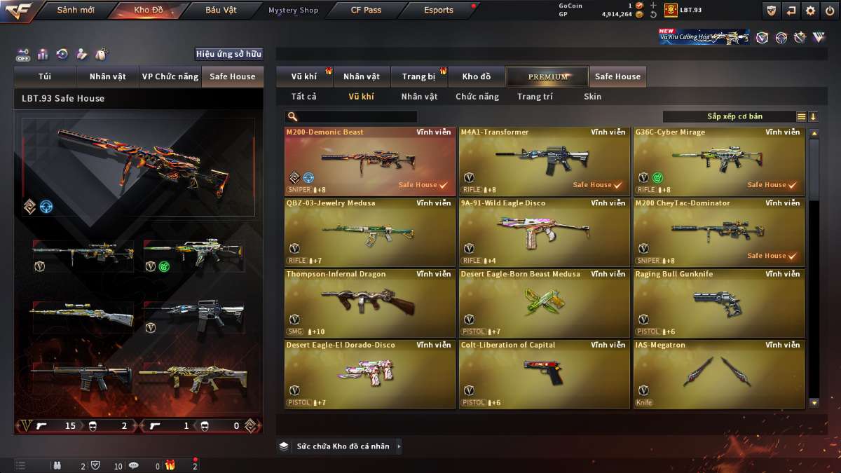 shop acc cf uy tin gia re